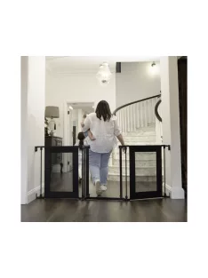   Dreambaby Endeavour 3 biztonsági ajtórács 195 cm-ig - fekete háló és fém részletek