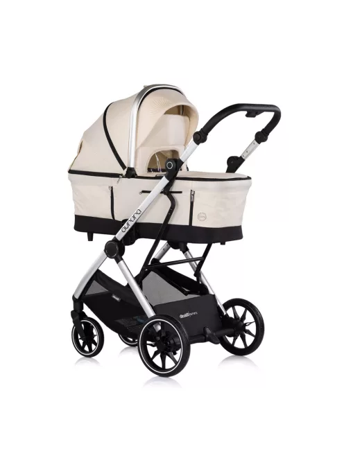 Chipolino Aurora 3az1-ben multifunkciós babakocsi - Cashmere