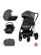 Chipolino Imperium 3 az 1-ben újszülött babakocsi - Charcoal