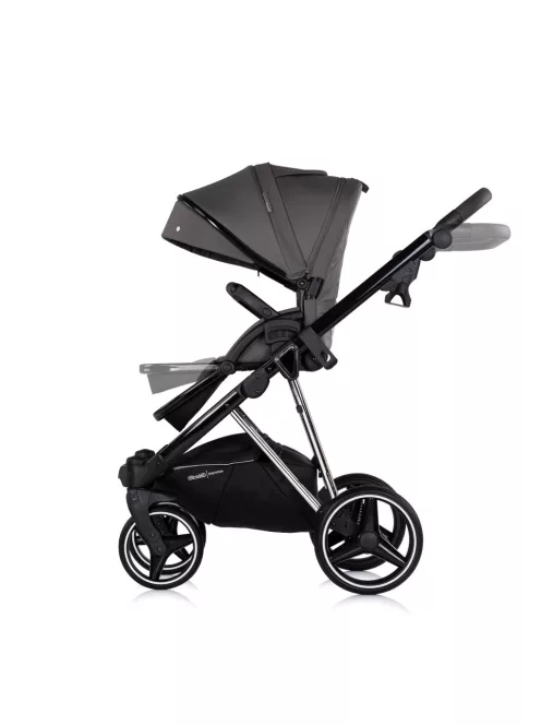 Chipolino Imperium 3 az 1-ben újszülött babakocsi - Charcoal