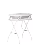 Chipolino Aqua Care kád állvánnyal, öblítőpohárral és hajmosó sapkával 78 cm - grey