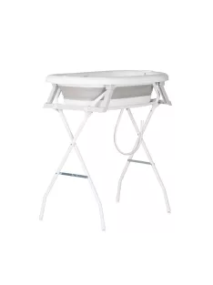   Chipolino Aqua Care kád állvánnyal, öblítőpohárral és hajmosó sapkával 78 cm - grey