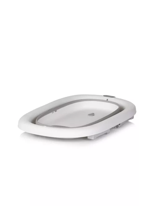 Chipolino Aqua Care kád állvánnyal, öblítőpohárral és hajmosó sapkával 78 cm - grey