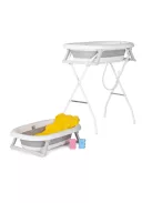 Chipolino Mini Spa kád fürdetőmatraccal és állvánnyal 78 cm - grey
