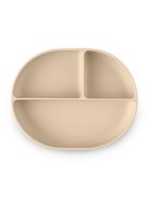 Petite&Mars Szilikon osztott ovális tányér, Take&Match, Desert Sand, 6 hó+