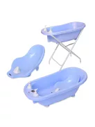 Lorelli kád leeresztő dugóval, babatartóval 88 cm + kádállvány - Blue