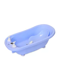   Lorelli kád leeresztő dugóval, babatartóval 88 cm + kádállvány - Blue