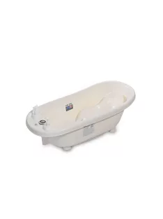   Lorelli kád leeresztő dugóval, babatartóval 88 cm + kádállvány - White