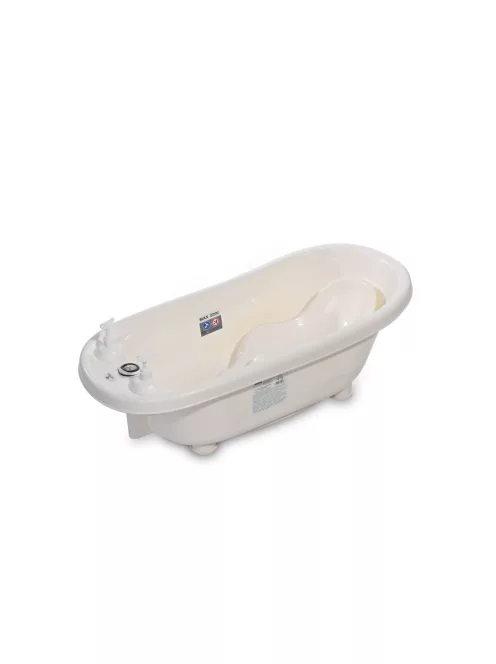 Lorelli kád leeresztő dugóval, babatartóval 88 cm + kádállvány - White