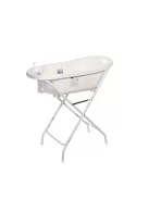 Lorelli kád leeresztő dugóval, babatartóval 88 cm + kádállvány - White