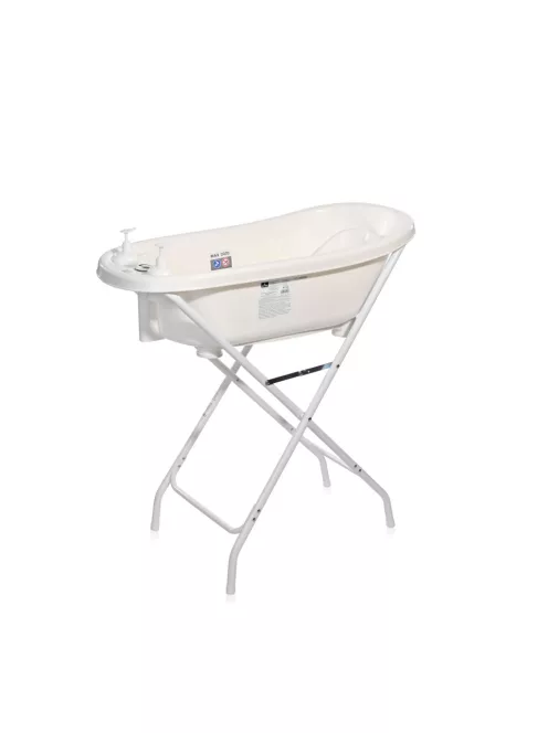 Lorelli kád leeresztő dugóval, babatartóval 88 cm + kádállvány - White
