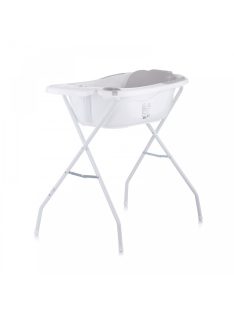   Chipolino Vela kád babatartóval és leeresztő dugóval 87cm + kádállvány - Grey