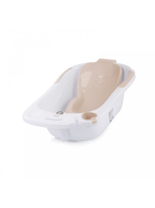 Chipolino Vela kád babatartóval és leeresztő dugóval 87cm + kádállvány - Mokka