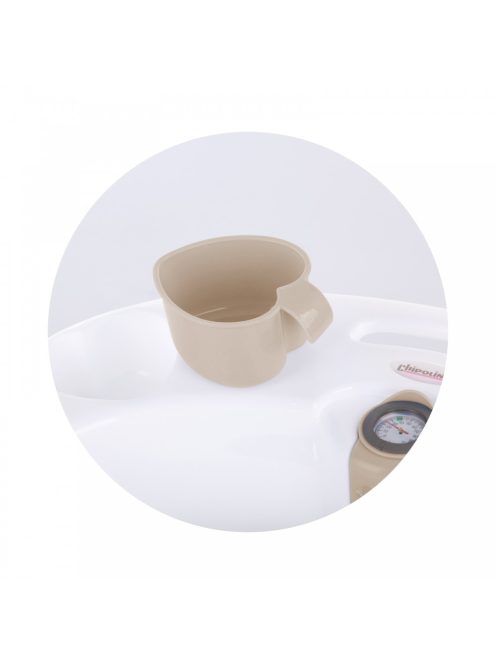 Chipolino Vela kád babatartóval és leeresztő dugóval 87cm + kádállvány - Mokka