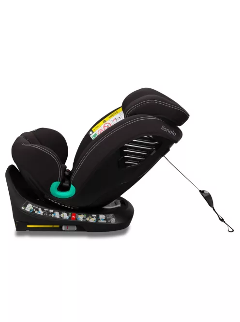 Lionelo Bastiaan One I-Size 360°-ban forgatható ISOFIX gyermekülés (40-150 cm) - Black Carbon