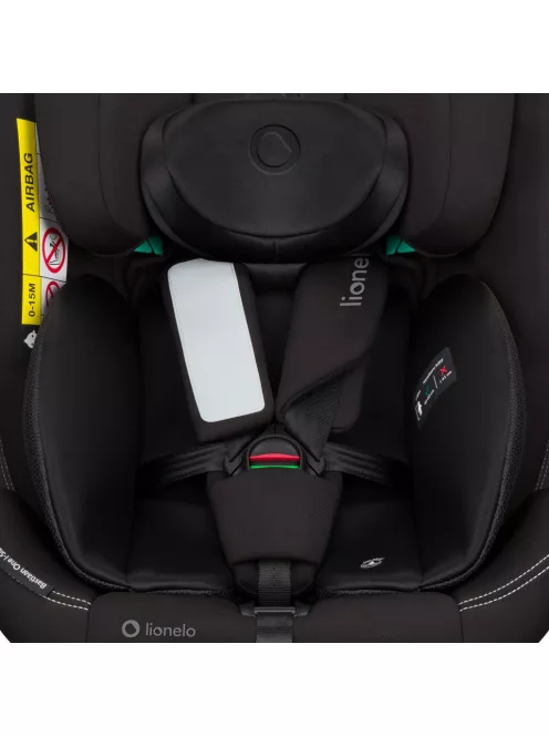 Lionelo Bastiaan One I-Size 360°-ban forgatható ISOFIX gyermekülés (40-150 cm) - Black Carbon