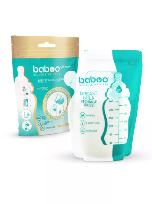 Baboo fagyasztható anyatejtároló zacskó 25 db