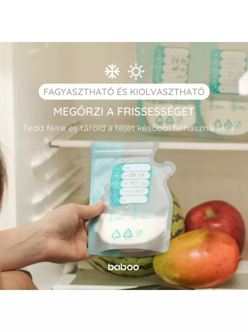 Baboo fagyasztható anyatejtároló zacskó 25 db