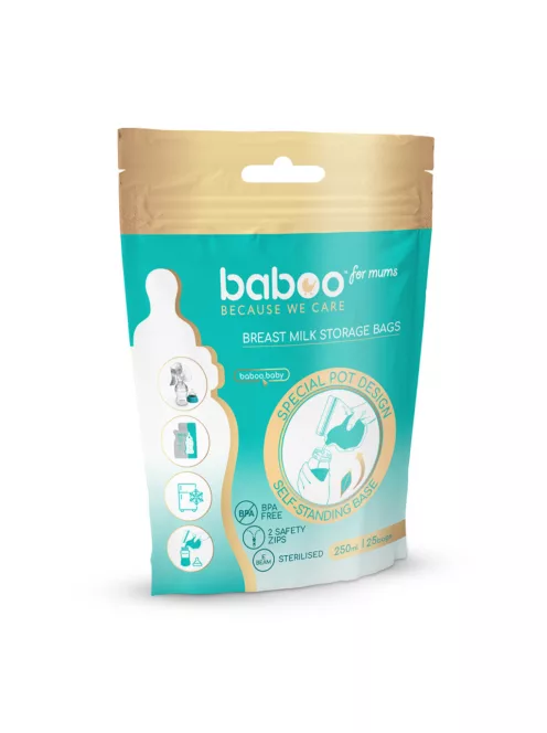 Baboo fagyasztható anyatejtároló zacskó 25 db