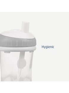 Difrax pohár szívószállal 250 ml Clay