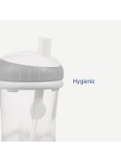 Difrax pohár szívószállal 250 ml, tégla piros