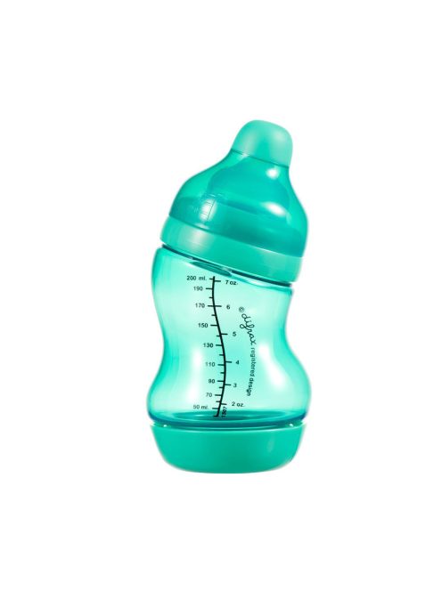 Difrax széles anti-colic S-cumisüveg, zöld, 200 ml