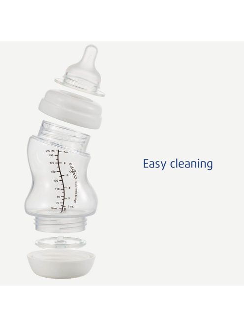 Difrax széles anti-colic S-cumisüveg, zöld, 200 ml