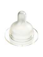 Difrax széles állítható szilikon cumi 1-2-3 Variflow Natural, 2 drb