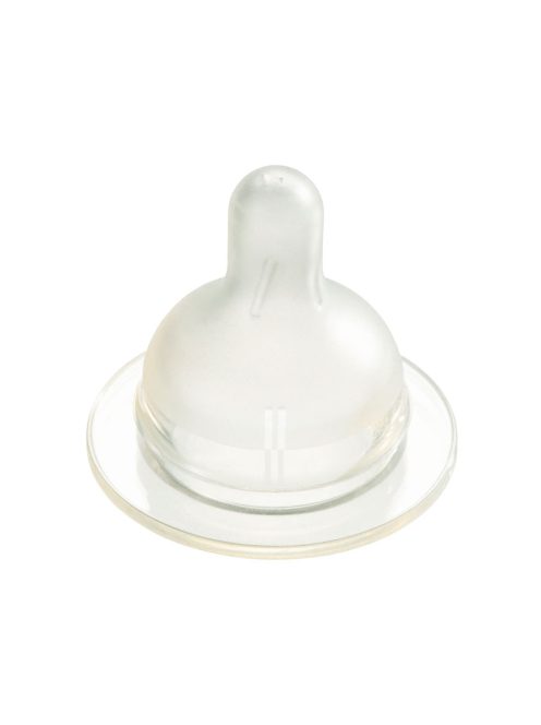 Difrax széles állítható szilikon cumi 1-2-3 Variflow Natural, 2 drb