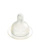 Difrax széles állítható szilikon cumi 1-2-3 Variflow Natural, 2 drb