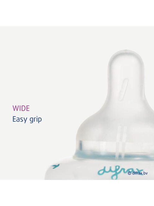 Difrax széles állítható szilikon cumi 1-2-3 Variflow Natural, 2 drb