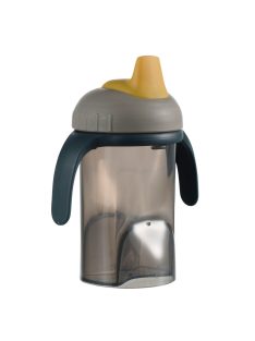 Difrax tanuló pohár puha ivócsővel - szürke