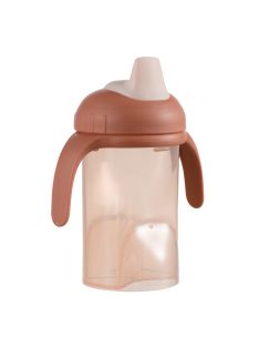 Difrax tanuló pohár puha ivócsővel - rózsaszín