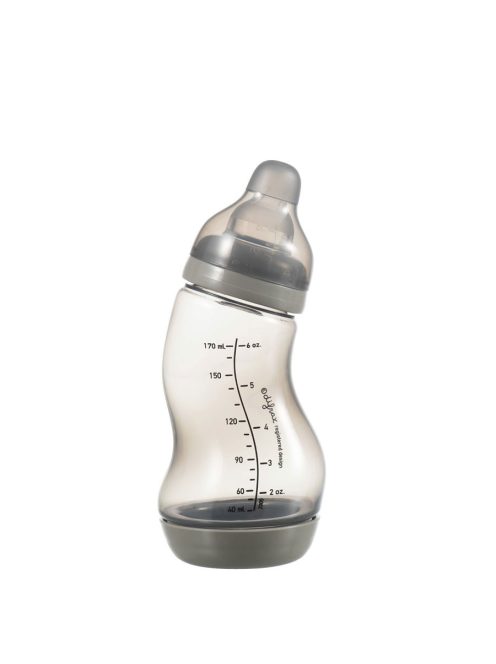 Difrax anti-colic S-cumisüveg, szürke, 170ml
