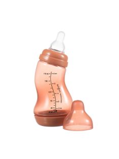 Difrax anti-colic S-cumisüveg, tégla piros, 170ml