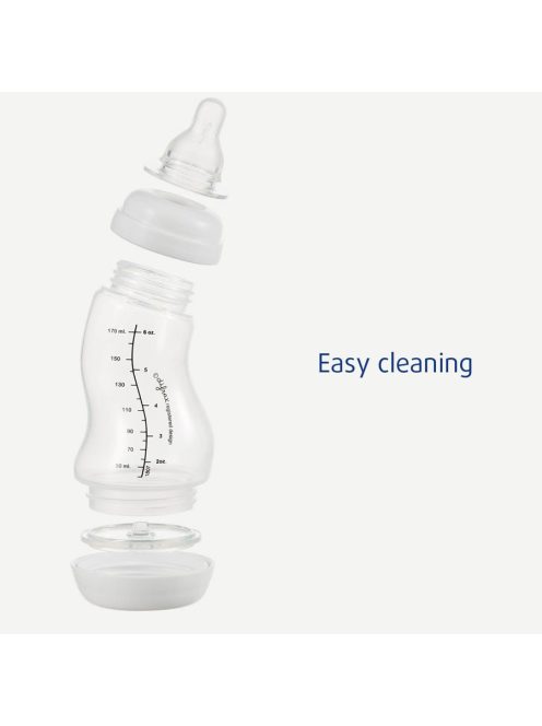 Difrax anti-colic S-cumisüveg, ezüst, 170ml