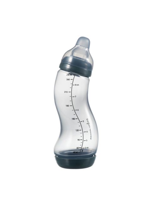 Difrax anti-colic S-cumisüveg, szürkés-kék, 250 ml