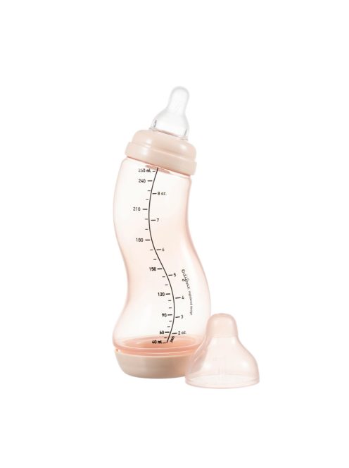 Difrax anti-colic S-cumisüveg, rózsaszín, 250 ml