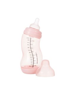 Difrax széles anti-colic S-cumisüveg, rózsaszín, 310 ml