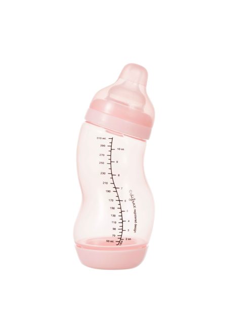 Difrax széles anti-colic S-cumisüveg, rózsaszín, 310 ml