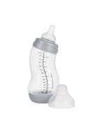 Difrax széles anti-colic S-cumisüveg, ezüst, 310 ml