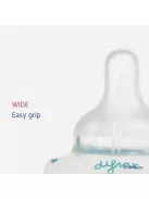 Szilikon cumi gyűrűvel a Difrax 1-2-3 Variflow széles cumisüveghez