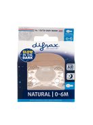 Difrax sötétben világító cumi Natural 0+