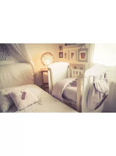   Hugs Factory hálózsák nagy Vanilla dekor Mom and Dad, 100 cm, BIO