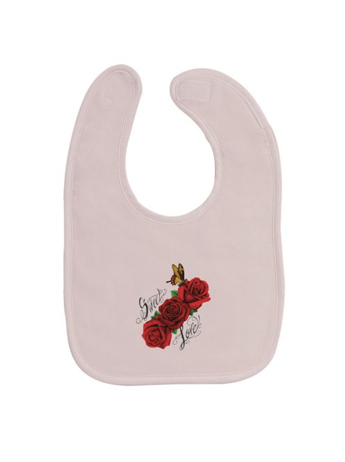 Hugs Factory előke pink dekor Red Rosses