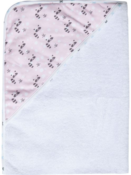 LUMA Törölköző kapucnival Racoon Pink 85x75 cm