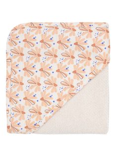 Luma Frottír törölköző kapucnival - Flowerfever Nude