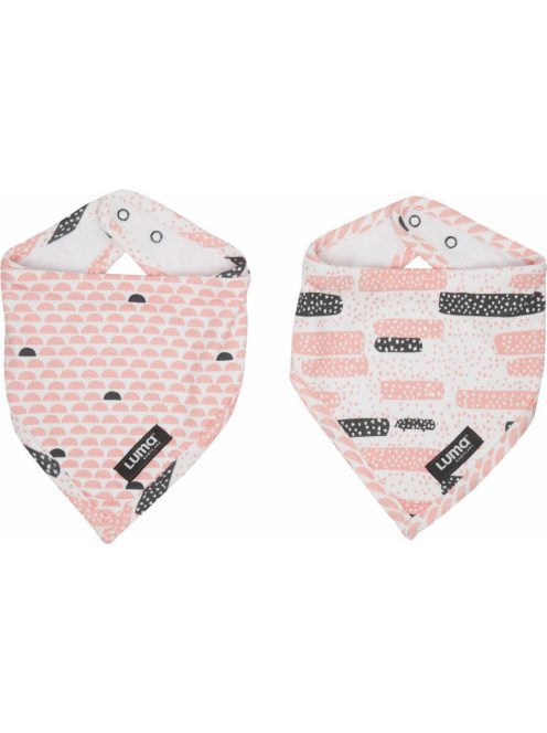 LUMA Bandana nyálfogó kendő Peach Moon 2 db