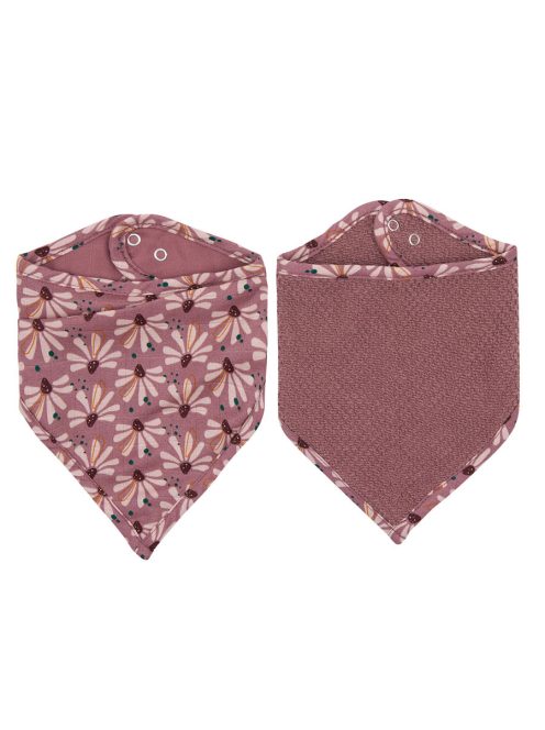 Luma bandana nyálfogó kendő - Flowerfever, 2 db