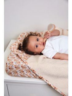 Pamut huzat pelenkázó alátéthez LUMA Flowerfever Nude